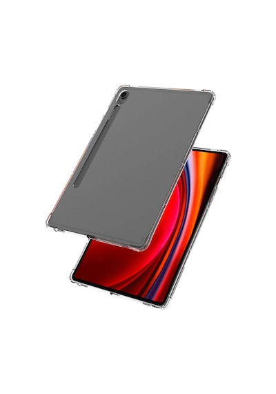 Samsung Galaxy Uyumlu Tab S10 Fe Nitro Anti Shock Darbe Emici Köşe Korumalı Şeffaf Silikon Kapak Arka Kapak