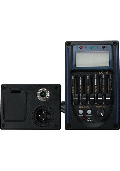 5-bant Lc5 Ekolayzır Gitar Eşikaltılı Lcd Ekranlı