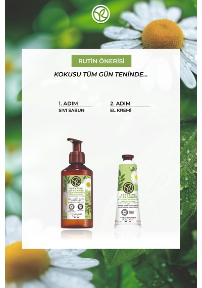 Yves Rocher El Kremi- Nemlendirici Besleyici Tazeleyici Mine Çiçeği Papatya- Vegan 30 Ml