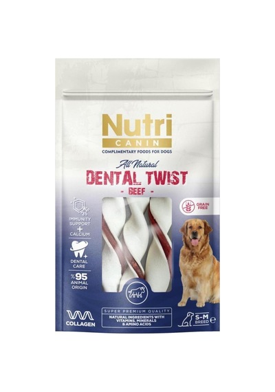 Tr Dental Twist Sığır Etli Köpek Ödülü S-m 80 Gr