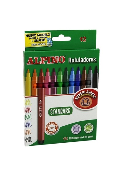 Alpino 12 Renk Keçeli Kalem  Ar-1002