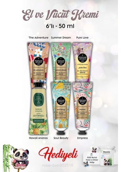 El Kremi 6'lı 50 Ml Hawaii Ananas, Pure Love, Summer Dream, The Adventure, Empress, Soul Beauty Ve Rosie