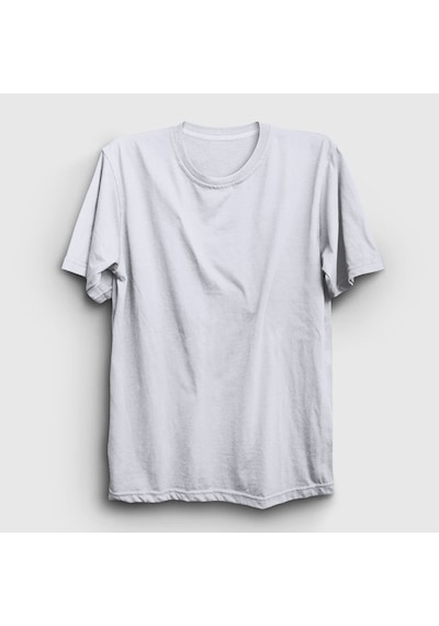 Presmono Unisex Beyaz Düz Baskısız T-shirt Beyaz