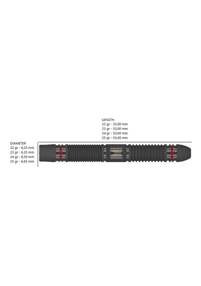 Target Scope 01 % 90 Tungsten Sp Çelik Uçlu Dart Oku