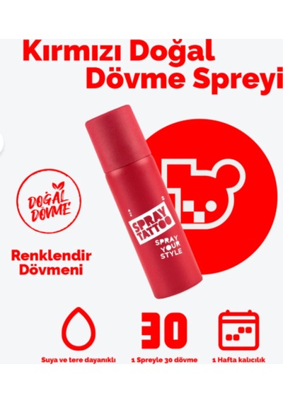 One Spray Tattoo Spray Your Style - Red Diğer