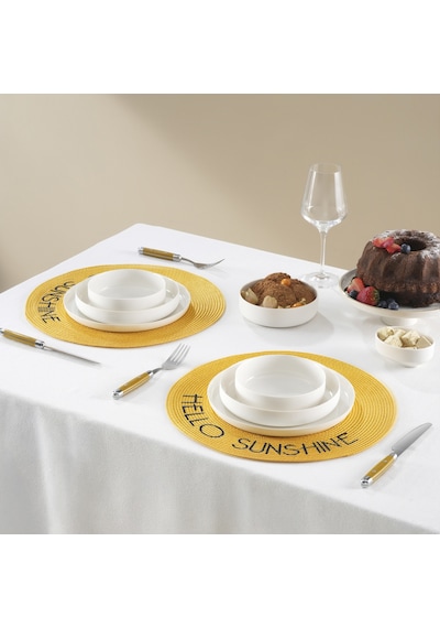 Karaca Home Sunshine Amerikan Servisi 2'li Set Sarı
