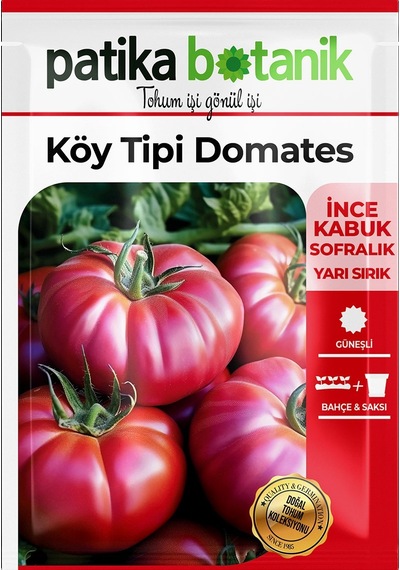 200 Adet Yerli Ata Yerli Köy Tipi Domates Tohumu