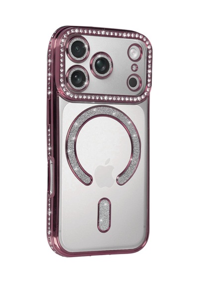 Apple iPhone Uyumlu 17 Pro Max Joke Simli Magneticsafe Kılıf - Pembe Bzsxx00 1