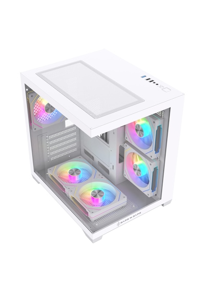 Game İn Game Cool Beyaz 5x12cm Argb Fanlı M.atx Akvaryum Kasa