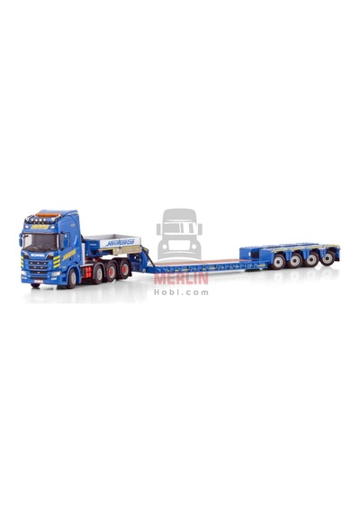 1/50 Havator Scanıa R Hıghlıne Cr20h 8x4 Low Loader - 4 Axle - Lowbed