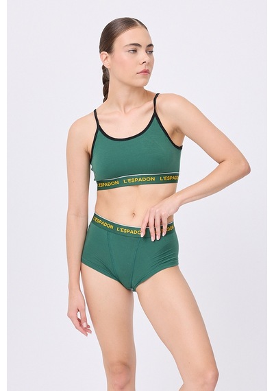 Regatta Lady Yüksek Bel Fit Külot Şort-3133 Yeşil