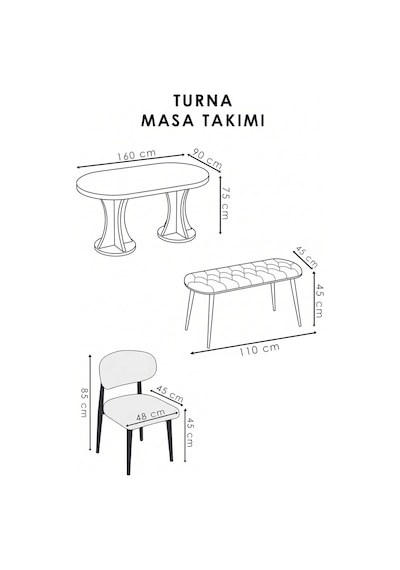 Turna Bohem Polo Mutfak Masası Takımı 6 Kişilik Benchli Bej Traverten Bej Traverten Turna Bohem Polo Mutfak Masası Takımı 6 Kişilik Benchli Bej Traverten Bej Traverten