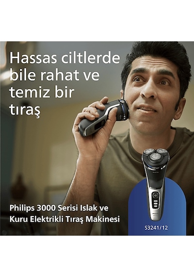 Philips 3000 Serisi S3241/12 Islak ve Kuru Tıraş Makinesi