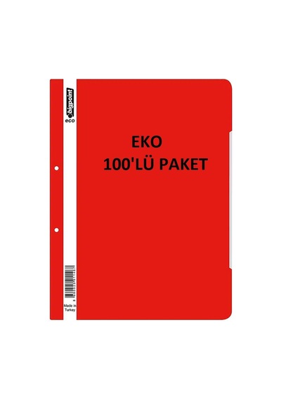 Bigpoint Telli Dosya Eco Kırmızı X 100 Adet Diğer
