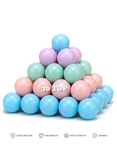 Tırtıl + Bultak 18 Parça +sevimli Kule 6 + 20 Adet Havuz Topu Gelişim Seti 4'lü