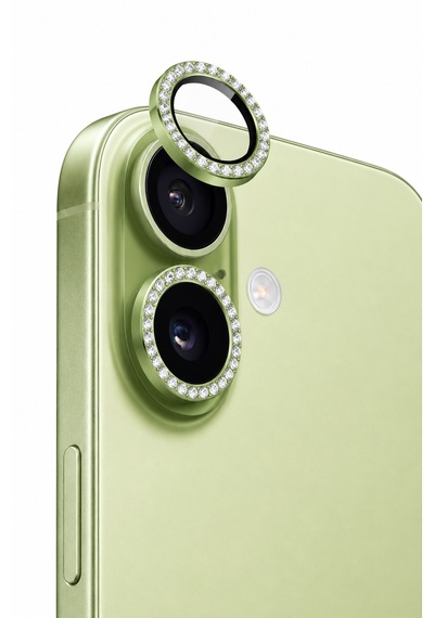 Apple iPhone 17 Uyumlu Taşlı Kamera Lens Koruyucu Ada Çayı