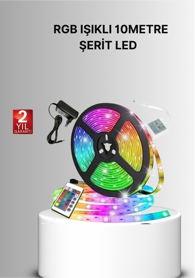 Uzaktan Kumandalı Rgb Smart Şerit Led Işık Esnek Ve Taşınabilir Dekorasyon - Sarı