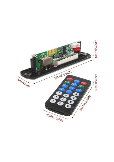 Usb-123 Araç Aux Bluetooth Çevirici Kit 12v Mikrofon Ve Konuşma Özellikli Mp3 Modülü