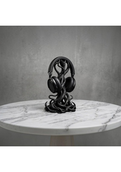 Happy3dworld Gotik Dokunaç Kulaklık Standı, 3d Baskı Sanatsal Masaüstü Dekor