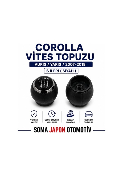 Corolla 2007 2018 6 İleri Auris Yaris Siyah Vites Topuzu