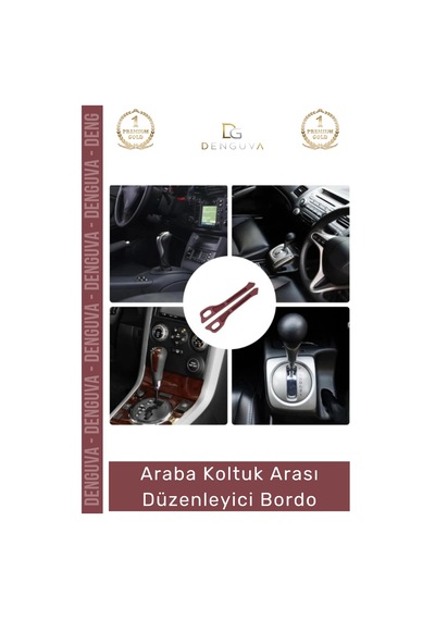 Otoaksesuar Araç İçi Organizer İkili Set Premium Araba Eşya Saklama Koltuk Arası Düzenleyici Bordo
