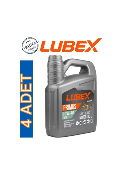 Lubex Primus Mv 10W-40 Sentetik Motor Yağı 4 x 4 L