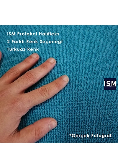 Ism - Protokol Halısı - Kırmızı - Turkuaz Renk Seçenekleri