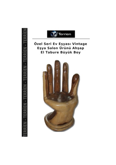 Özel Seri Ev Eşyası Vintage Eşya Salon Ürünü Ahşap El Tabure Büyük Boy Doğal Ahşap