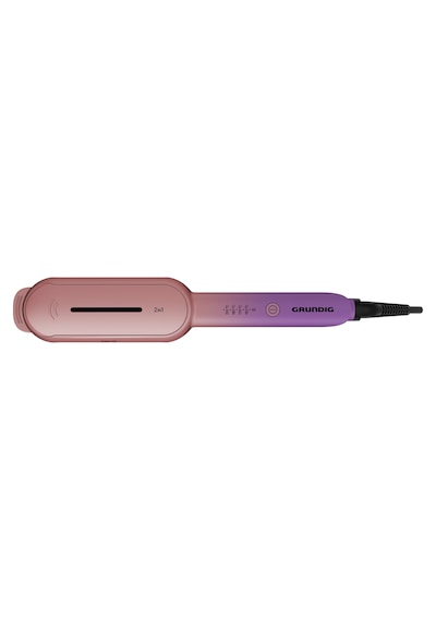 Grundig Hs 8331 Botanika Twist 2in1 Saç Düzleştirici Ve Wag Maşası Pembe