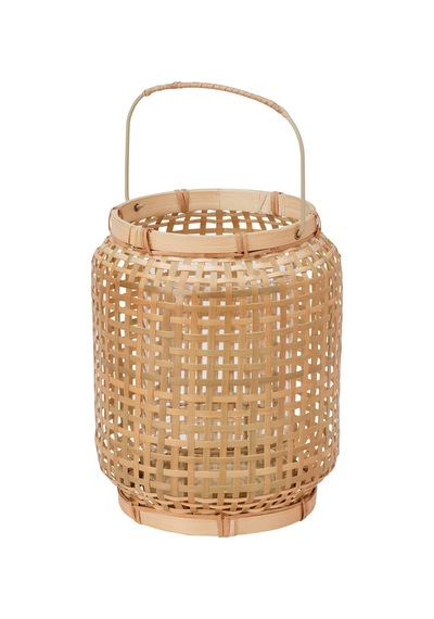 Fener, Bambu, 25 Cm Ahşap