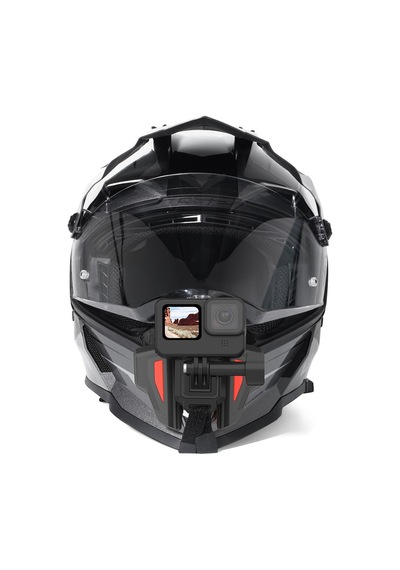 Telesin Aksiyon Kamera Kask Çene Montajı, Motorcycle Helmet Bracket Orange / Gopro / Osmoactio Uyumlu