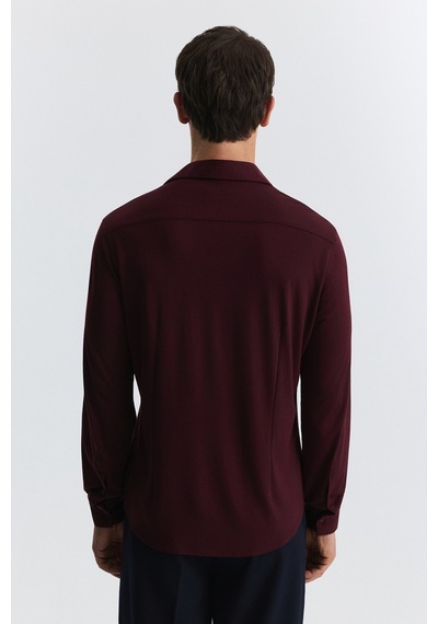 Antioch Comfort Slim Gömlek Bordo