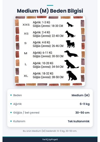 Medium Beden Evcil Hayvan Külot Bez - Ultra Emici - Hızlı Kuruyan