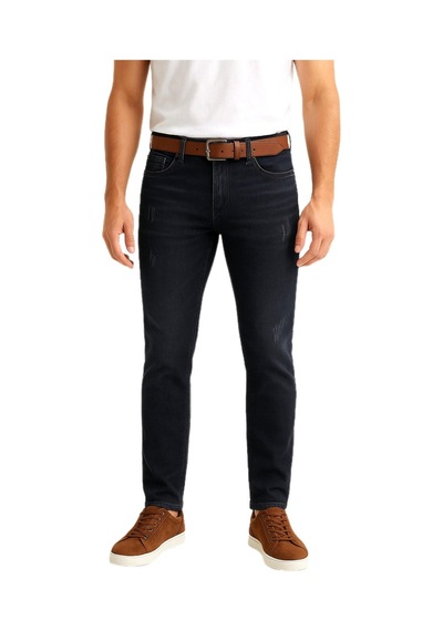 Erkek Silim Fit Jeans Tırnak Eskitme Model Pantolon 311 Bgl-st04975 Antrasit
