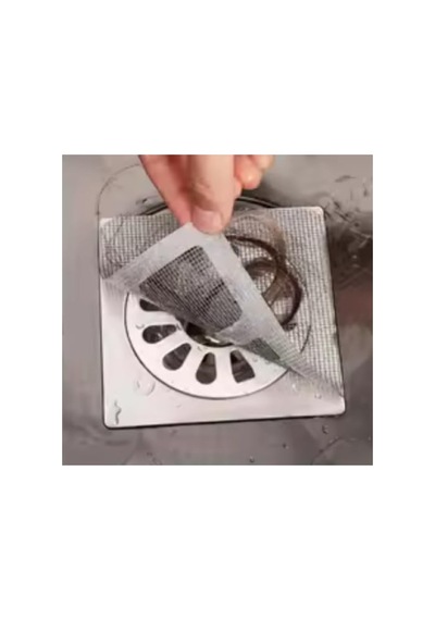 10 Adet Yapışkanlı Gider Süzgeci - 10x10 Cm Altın