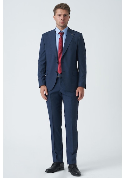 White Stone Durham T2463 Slim Fit 6 Drop Takım Elbise Desenli-desenli Çok Renkli