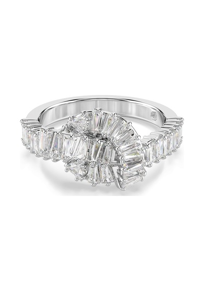 5727112 Swarovski Yüzük Matrıx:rıng Knot Whı/rhs 58 Metalik