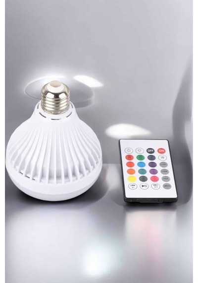 Kablosuz Bluetooth Hoparlör Led Lamba -