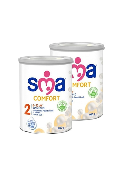 Sma 2 Bebek Devam Sütü Comfort 400 G  2 Adet