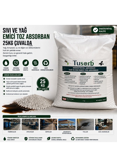 Sıvı Ve Yağ Emici Toz Absorban 25kg Bant Marketim