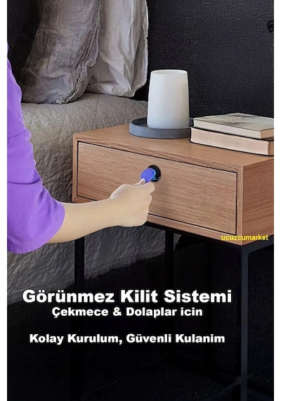 Çekmece Dolap Rfıd Kapı Güvenlik Kilidi Gizli-görünmez Kilit