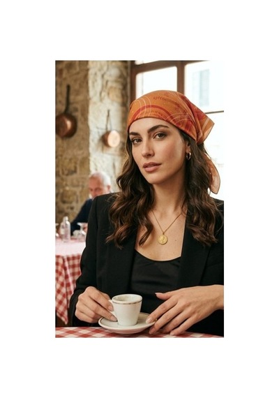 United Colors Of Benetton Flora Bandana/fular -1019-47 47 Hardal