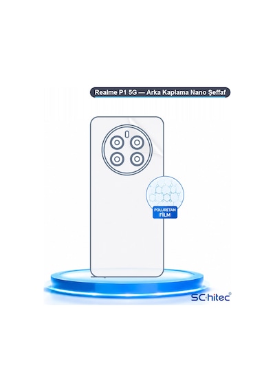 Schitec Realme P1 5g Uyumlu Arka Yüzey Hidrojel Koruyucu Film