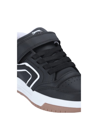 Slazenger Cobra F Unisex Çocuk Siyah / Beyaz Günlük Spor Ayakkabısı Siyah - Beyaz
