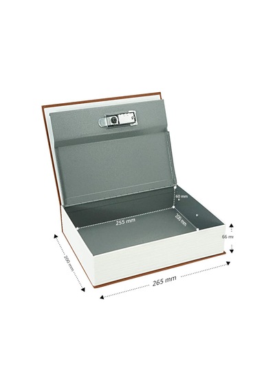 Mühlen Secret Safe 265 Büyük Boy Kitap Şekli Gizli Şifreli Kasa