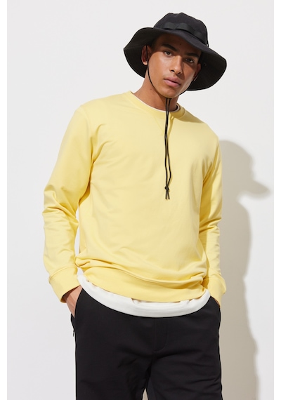 AC&Co / Altınyıldız Classics ERKEK SARI Standart Fit Normal Kesim Bisiklet Yaka Sweatshirt Sarı AC&Co / Altınyıldız Classics ERKEK SARI Standart Fit Normal Kesim Bisiklet Yaka Sweatshirt Sarı