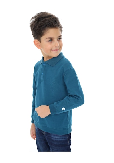 Toontoy Kids Toontoy Erkek Çocuk Baskılı Polo Yaka Düğmeli Uzun Kollu Tişört Petrol Mavi Toontoy Kids Toontoy Erkek Çocuk Baskılı Polo Yaka Düğmeli Uzun Kollu Tişört Petrol Mavi