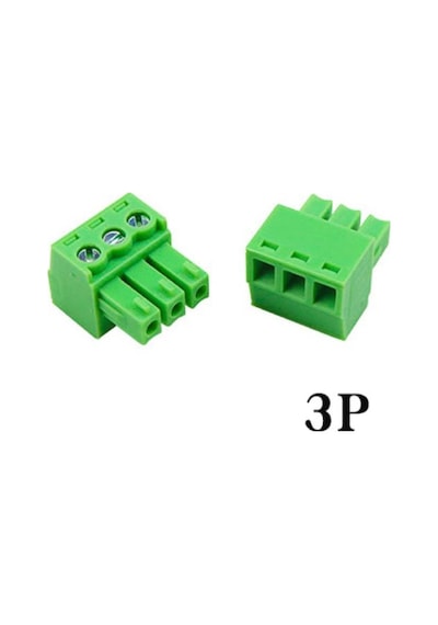 Geçmeli Klemens 3 Pin 3.81mm Dişi