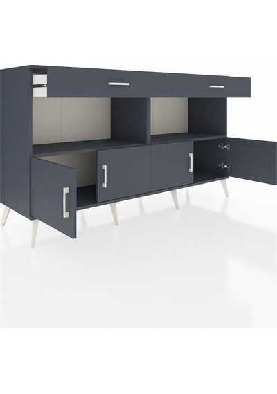 Hyperion Konsol 2 Raflı 2 Çekmeceli 4 Kapaklı 176x44x99 Antrasit-antrasit Antrasıt/antrasıt - Antrasıt Hyperion Konsol 2 Raflı 2 Çekmeceli 4 Kapaklı 176x44x99 Antrasit-antrasit Antrasıt/antrasıt - Antrasıt