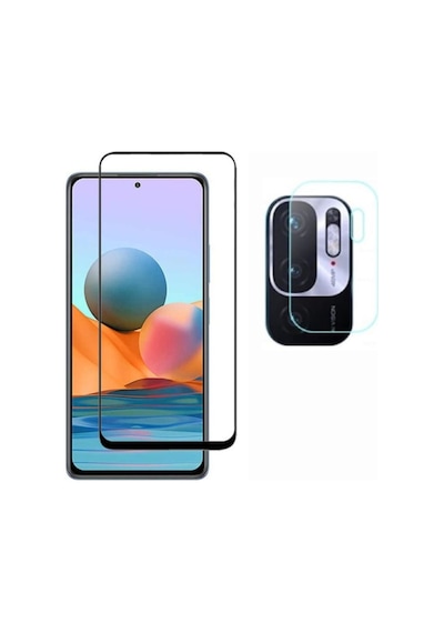 Xiaomi Redmi Note 10 5g Kamera Lens Koruma Koruyucu Cam Film + Tam Kaplayan Cam Ekran Koruyucu